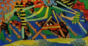 抽象的かつ装飾的 Painting - ベニューズ・オ・バロン 4 1928 キュビスム